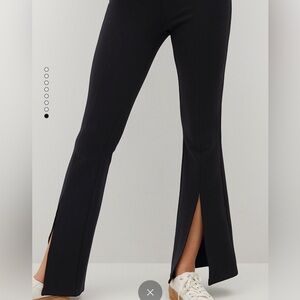 NWT.  Mango.  Black Slit hem legging.  Size medium.